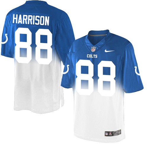 Men's Elite Marvin Harrison Nike Jersey Royal Blue/White - #88 Fadeaway NFL Indianapolis Colts